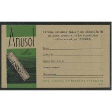 ARGENTINA 1930 TARJETA PUBLICITARIA DE MEDICINA CON FRANQUEO PAGO, FECHA TENTATIVA